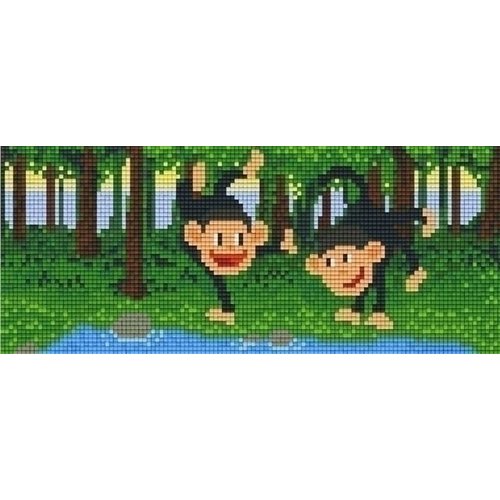 PixelHobby Pixelhobby patroon 803018 Monkeys PixelHobby Pixelhobby patroon 803018 Monkeys