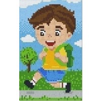 Pixelhobby patroon 802056 Boy to School