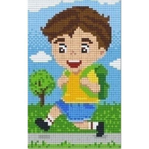 PixelHobby Pixelhobby patroon 802056 Boy to School