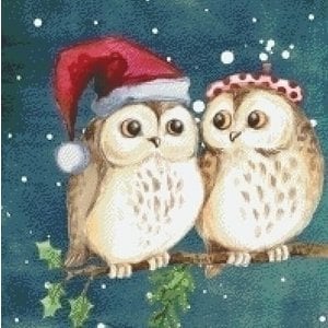 PixelHobby Pixelhobby patroon 5546 Christmas Owls