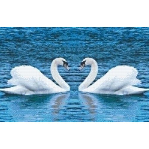 PixelHobby Pixelhobby patroon 5520 Twee Zwanen PixelHobby Pixelhobby patroon 5520 Twee Zwanen