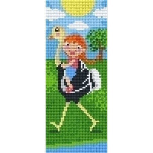 PixelHobby Pixelhobby patroon 802077 Struisvogel Rijden PixelHobby Pixelhobby patroon 802077 Struisvogel Rijden