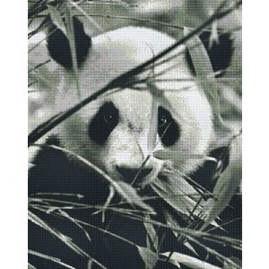 PixelHobby Pixelhobby patroon 836026 Panda zwart wit
