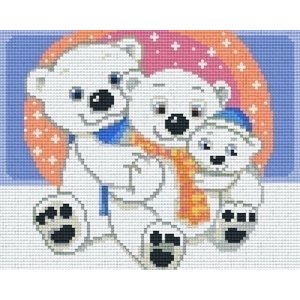 PixelHobby Pixelhobby patroon 804420 Familie ijsbeer PixelHobby Pixelhobby patroon 804420 Familie ijsbeer