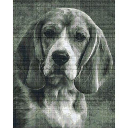 PixelHobby Pixelhobby patroon 836025 Beagle zwart wit