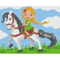 Pixelhobby patroon 804393 Paardrijden
