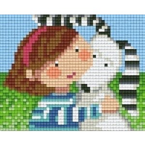 PixelHobby Pixelhobby patroon 801379 Hondje met baasje PixelHobby Pixelhobby patroon 801379 Hondje met baasje