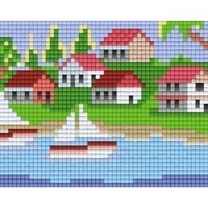 PixelHobby Pixelhobby patroon 801253 Huisjes aan water