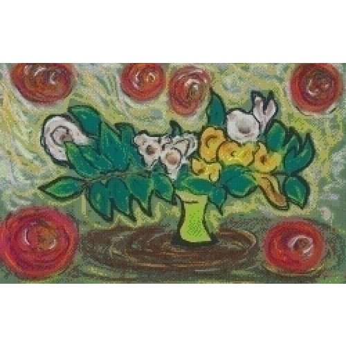 PixelHobby Pixelhobby patroon 5445 Schilderij met bloemen