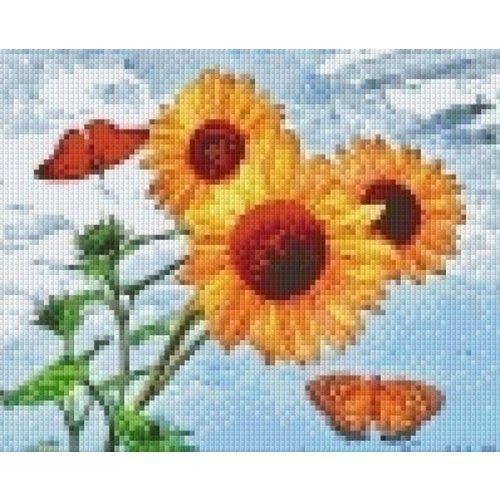 PixelHobby Pixelhobby patroon 5487 Zonnebloemen met vlinders