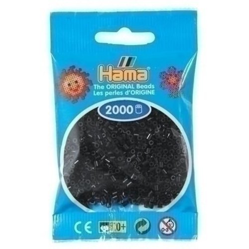 Hama Hama mini strijkkralen zwart 0018