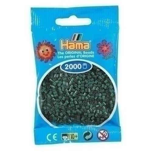 Hama Hama mini strijkkralen donkergroen 0028