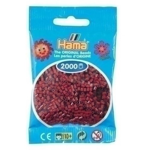 Hama Hama mini strijkkralen bordeaux rood 0030