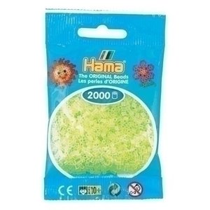 Hama Hama mini strijkkralen geel neon 0034