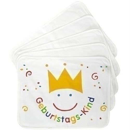 Eduplay 5 Katoenen Placemats Creme 45 x 35 cm