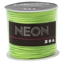 Macramé koord 1 mm x 28 meter neon groen