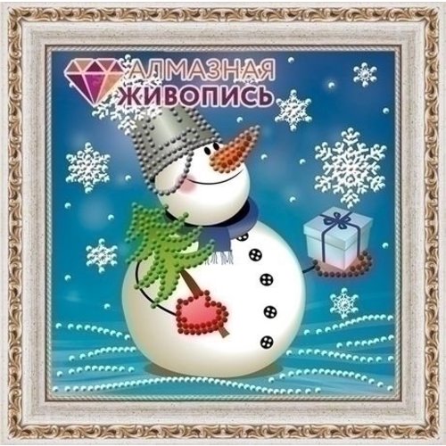 Artibalta Diamond Painting Snowman with the Gift AZ-3010