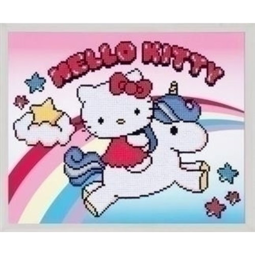 Vervaco Diamond painting Hello Kitty met eenhoorn 0173568