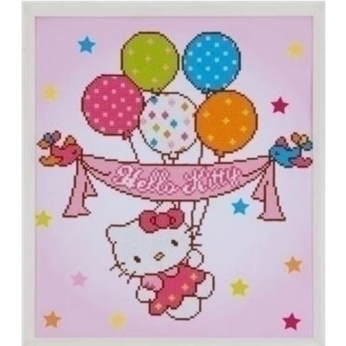 Vervaco Diamond painting Hello Kitty met ballonnen 0175278