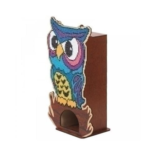 Wizardi Wizardi Diamond Painting Tea House Owl WW003