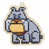 Diamond Painting Sleutelhanger Bulldog WW185