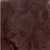 Marabou Veren 8,5 - 12,5 cm 15 stuks Bruin