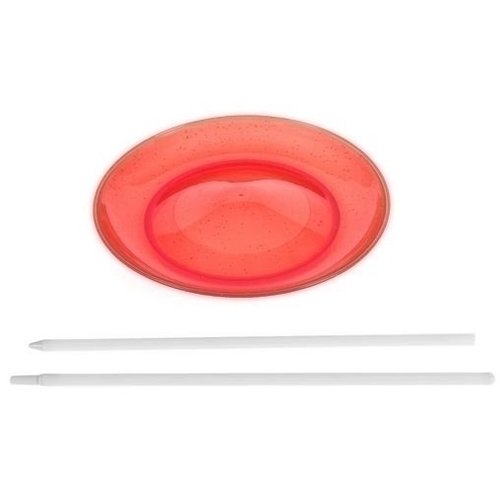 Jongleer Bord met Stok - Rood Jongleer Bord met Stok - Rood