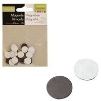 Magneetjes 12mm x 1 mm 25 stuks zelfklevend