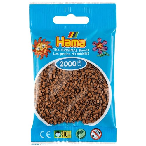 Hama Hama mini strijkkralen Nougat Bruin 0076 2000 st