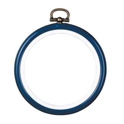 Vervaco Kunststof borduurlijst rond 7,5 cm blauw 0009441