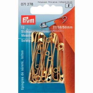 Prym Prym Veiligheidsspelden Spiraal Messing N°1-3 12 stuks