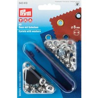 Prym Ringen met Schijven 5 mm Zilver 40 stuks