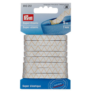 Prym Prym Super Elastiek 7 mm Wit 5 meter