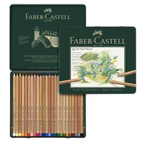 Pastelpotlood Faber-Castell Pitt metalen etui a 24 stuks