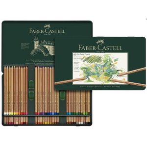 Faber Castell Pastelpotlood Faber-Castell Pitt metalen etui a 60 stuks