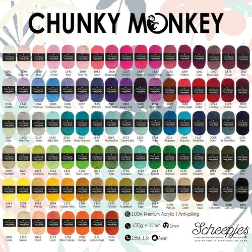 Scheepjeswol Scheepjes Chunky Monkey 100 gram 2016 Fern