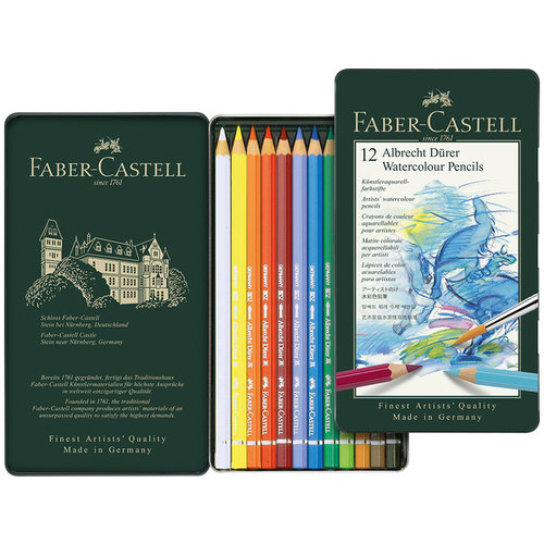 Faber Castell Aquarelpotlood Faber-Castell Albrecht Dürer etui à 12 stuks