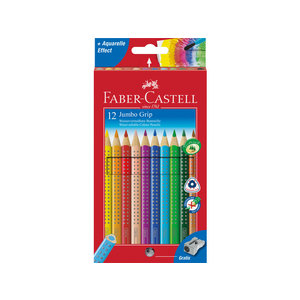 Faber Castell Kleurpotlood Faber Castell Jumbo GRIP etui à 12 stuks