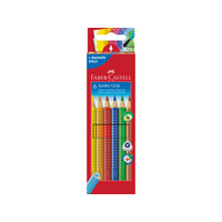 Kleurpotlood Faber Castell Jumbo GRIP etui à 6 stuks