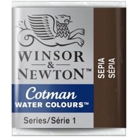 W&N Cotman Waterverf Half Napje SEPIA