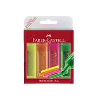 tekstmarker Faber Castell 1546 etui met 4 stuks