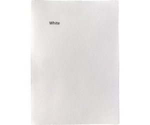 Handgeschept papier 250 gram wit 5 vellen Kopen Zomerspeelgoed