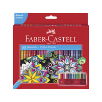 kleurpotlood Faber-Castell Castle zeskantig karton etui met 60 stuks