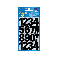 Cijferetiket Z-design Home pakje a 2 vel watervast zwart 25 mm