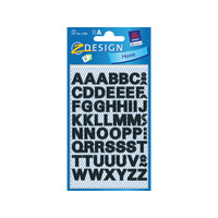 Letteretiket Z-design Home pakje a 2 vel watervast zwart 9,5 mm