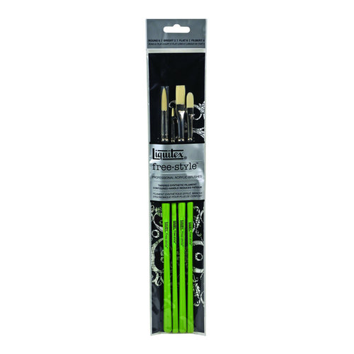 Liquitex Liquitex Free Style 4 Green Brushes Set