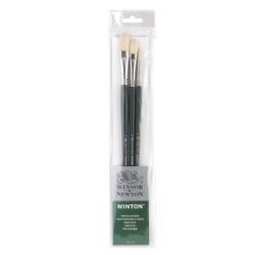 Winsor & Newton Winsor & Newton Winton Olieverf Penselen set lange steel 3 Stuks