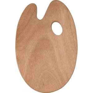 Ami Houten palet ovaal 5 mm 27 x 41 cm Ami Houten palet ovaal 5 mm 27 x 41 cm