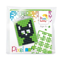 Pixelhobby Medaillon Startset Zwarte Kat 23037