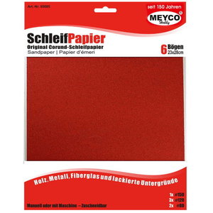 Meyco Schuurpapier assortiment 23 x 28 cm Meyco Schuurpapier assortiment 23 x 28 cm